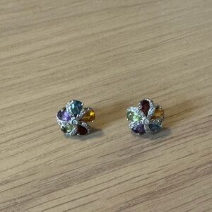 Multicolored David Yurman silver earrings